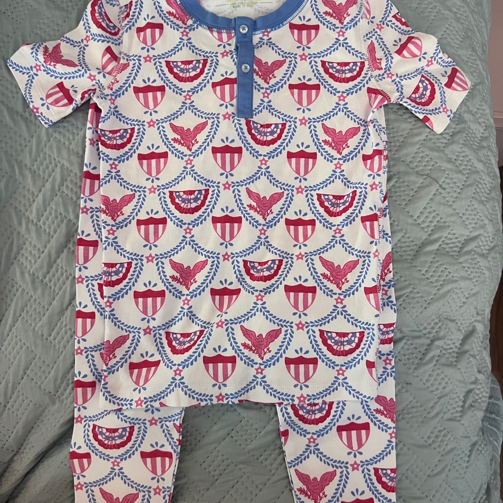 The Beaufort Bonnet Company Red and Blue Pajama Set